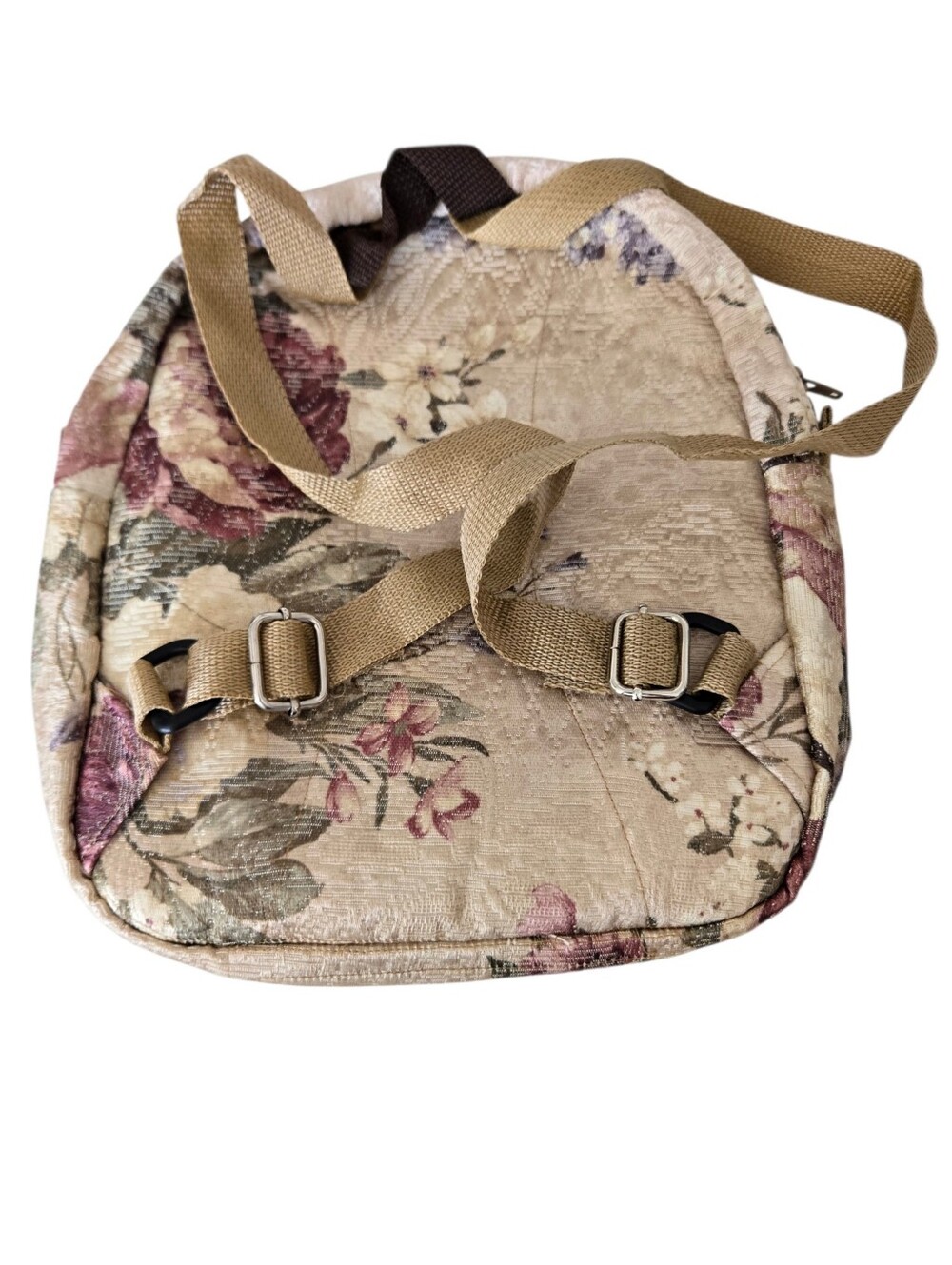 Vintage Floral Tapestry Backpack Cottagecore Grannycore Gobelin Bag - Picture 4 of 5